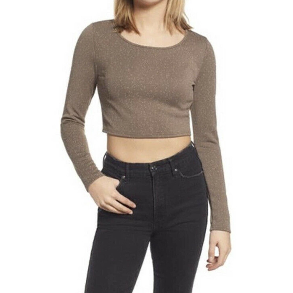 BP. Polka Dot Crop Top Shirt M NWT